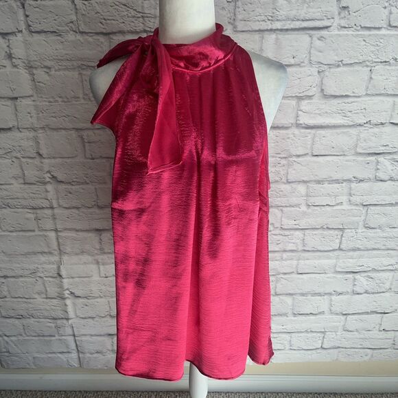 Lane Bryant Women’s NWT Feminine Chic Tie Neck Satin Halter Tank Size 20 - Picture 12 of 12